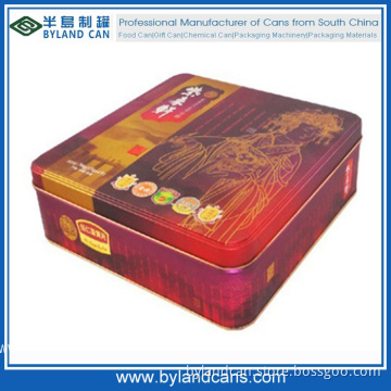 Square Tin Cake Box